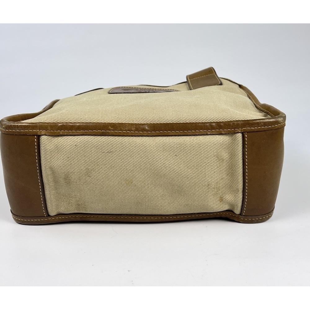 Vintage Ghurka Marley Hodgson No 70 Chukka Stadium Tote Bag Khaki Canvas Leather - Picture 4 of 12